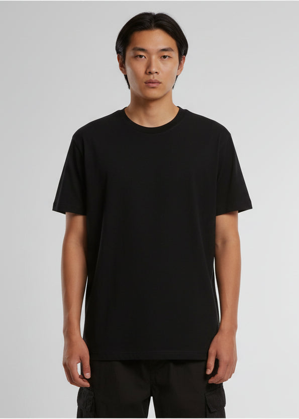 Basic T-Shirt Rundhals schwarz – DTF Druck Markendruckerei