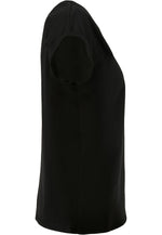 Damen T-Shirt Rundhals Produktfoto schwarz ohne Model – Markendruckerei
