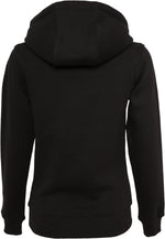 Damen Hoodie Produktfoto Rueckenansicht schwarz – Markendruckerei DTF