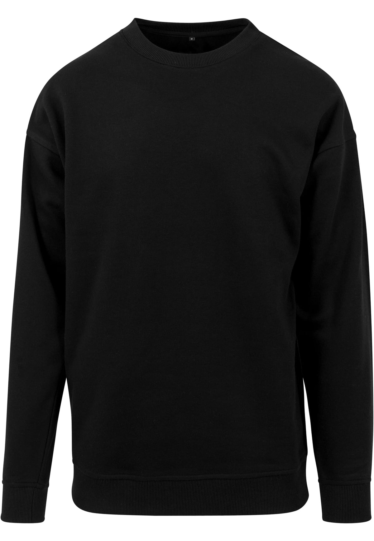 Herren Premium Sweatshirt Crewneck schwarz Produktfoto Detail – DTF Druck