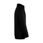 Unisex Zip Jacke Produktfoto Seitenansicht schwarz – DTF Druck Firmenkleidung