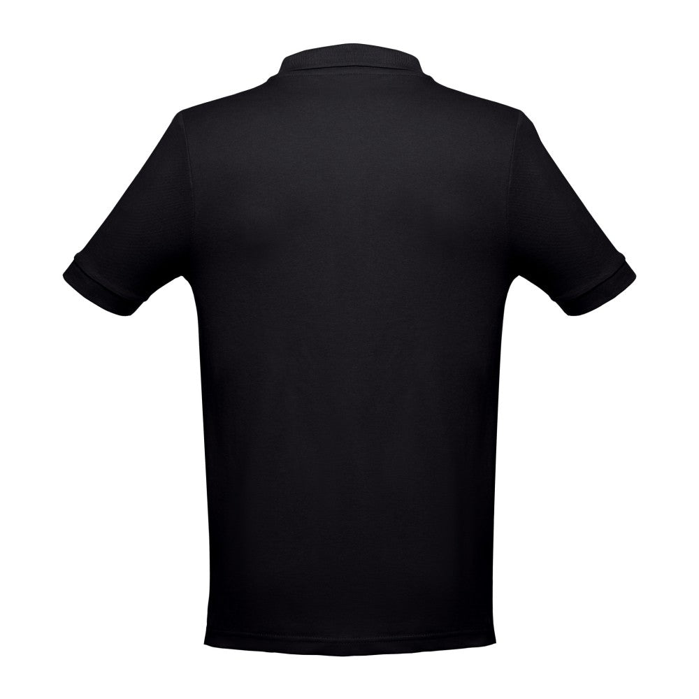 Pique Poloshirt schwarz Produktfoto – Markendruckerei DTF Druck bedrucken