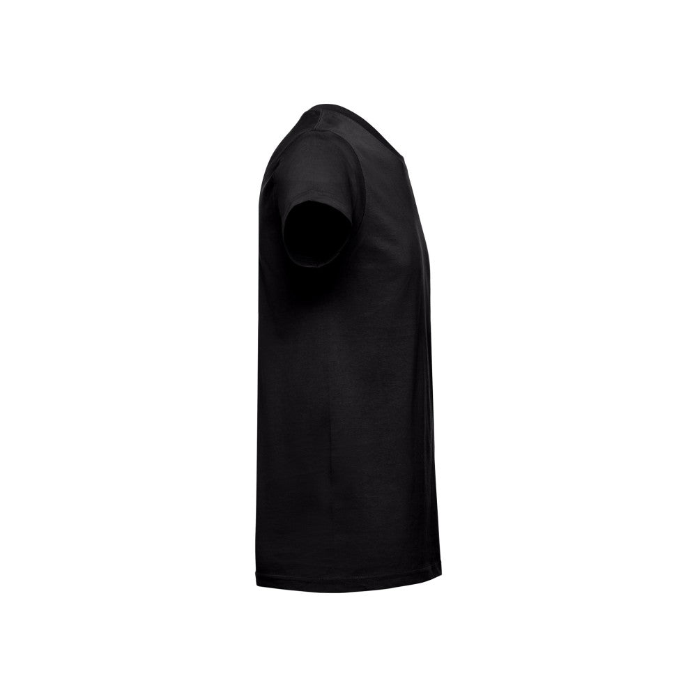 Arbeitsshirt T-Shirt schwarz Produktfoto vorne – DTF Druck bedrucken lassen