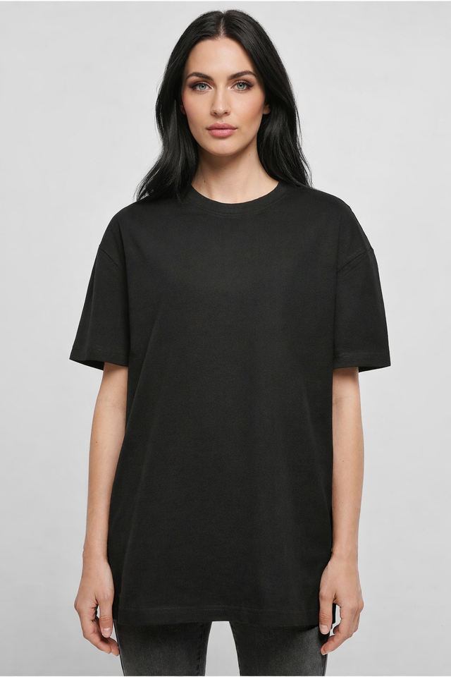 Damen Oversize T-Shirt Rundhals inkl. Logodruck