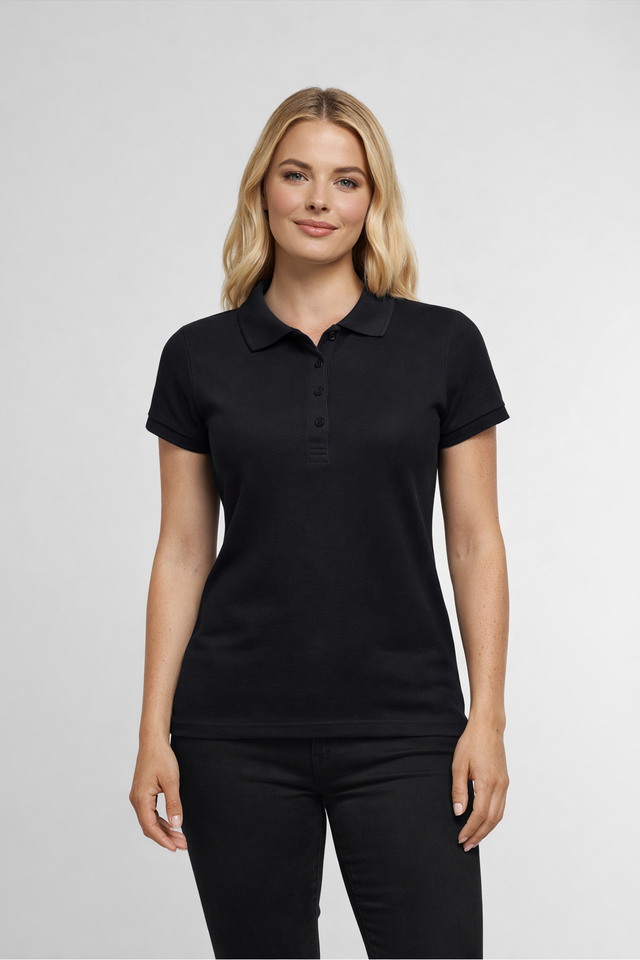 Damen Basic Pique Poloshirt inkl. Logodruck