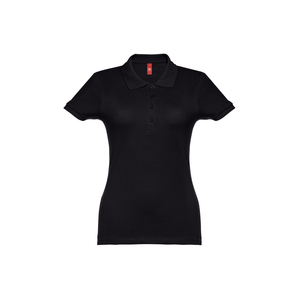 Damen Pique Poloshirt weiss Produktfoto – Firmenkleidung bedrucken DTF